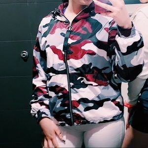 Camo windbreaker